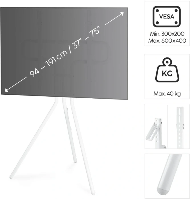 Стойка за TV Easel Design до 75" 40кг