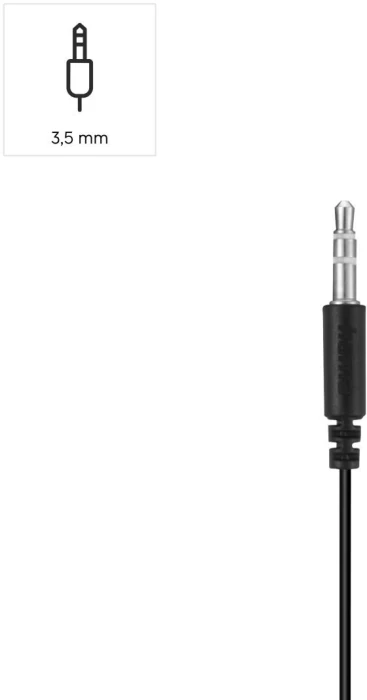 HAMA Gloss II 3.5mm no Mic - Black