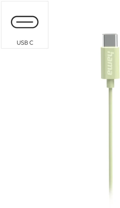 HAMA Curly USB-C - Green