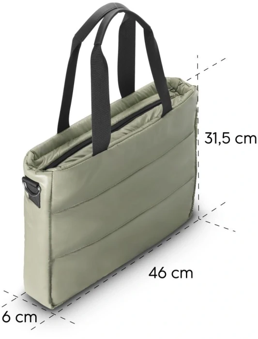 HAMA Чанта Quilt - Green 16.2"