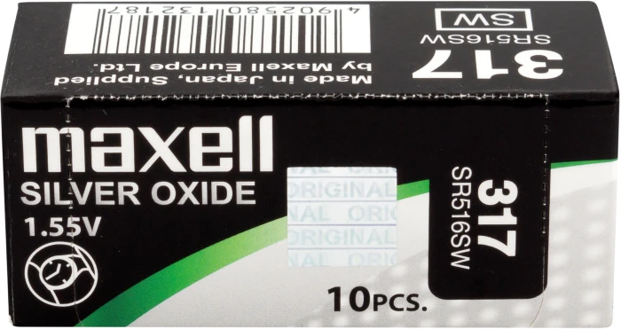 Бутонна батерия MAXELL SR516 SW /317/  1.55V