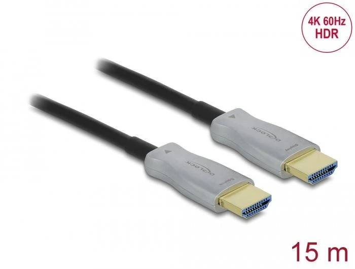 Оптичен кабел Delock HDMI 4K 15m