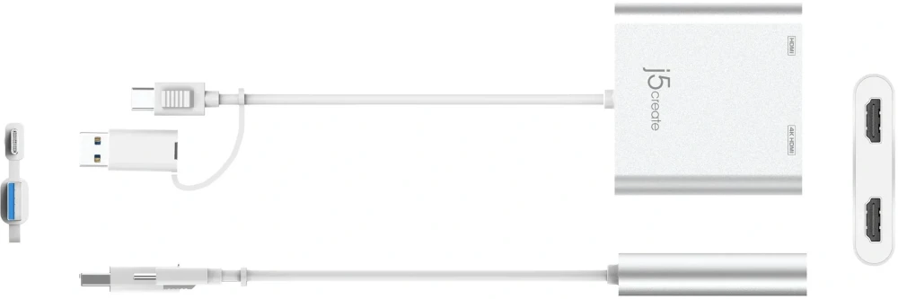 j5create Адаптер USB-C > 2 x HDMI