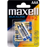 MAXELL Alkaline AAA 4+2 бр.