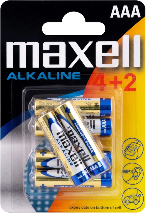 MAXELL Alkaline AAA 4+2 бр.