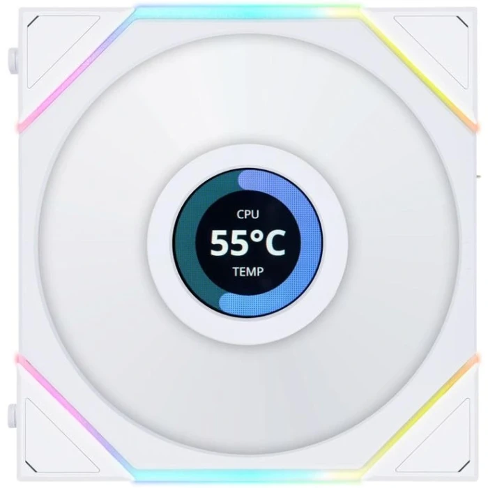 Lian Li UNI FAN TL Reverse LCD 120mm White 3in1