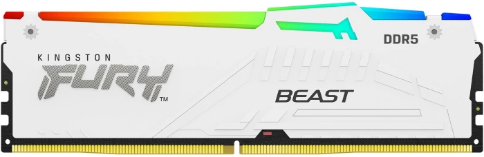 Kingston FURY Beast White RGB 32GB (2x16GB) DDR5 6000MHz CL30