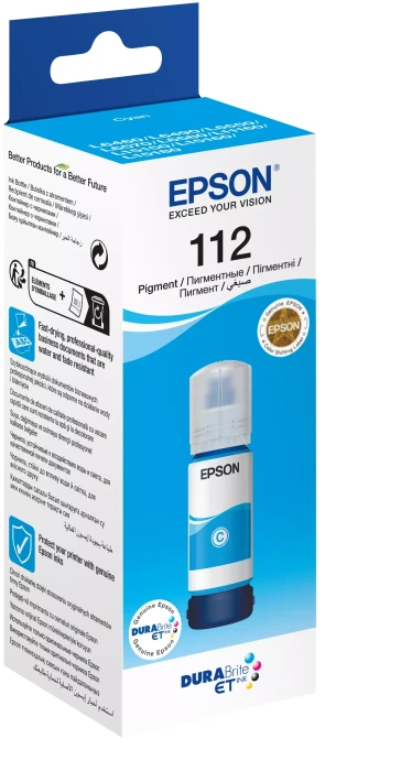 Epson 112 EcoTank Ink Bottle - Cyan