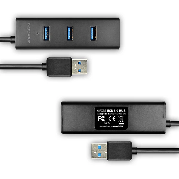 AXAGON HUE-S2BL USB3.0 CHARGING hub
