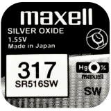 Бутонна батерия MAXELL SR516 SW /317/  1.55V