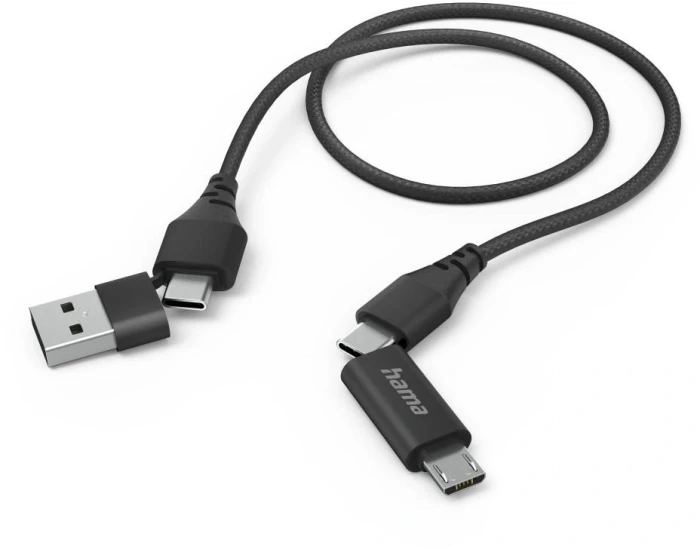 HAMA 4in1 USB-C > micro-USB/A/C - 1.5m