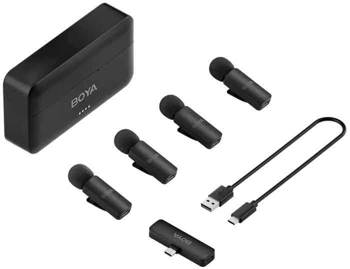 Безжична микрофонна система BOYA BY-V4U - USB-C