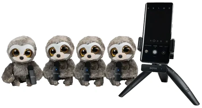 Безжична микрофонна система BOYA BY-V4U - USB-C