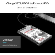 Orico кутия за диск 2.5" USB-C