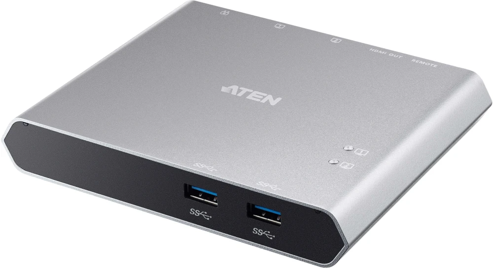 KVM превключвател ATEN US3310 2-портов 4K, HDMI USB-C