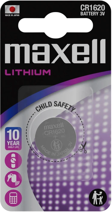 Бутонна батерия литиева MAXELL CR1620 3 V