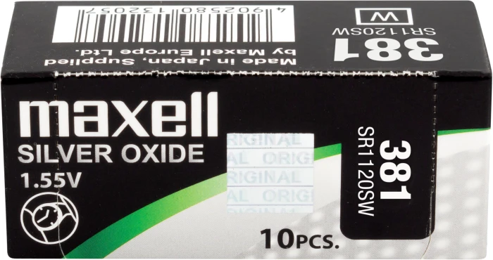Бутонна батерия MAXELL SR1120 SW /381/391/  AG8   1.55V