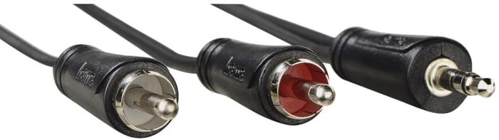 HAMA Аудио 3.5mm TRS > 2 x RCA - 3.0m