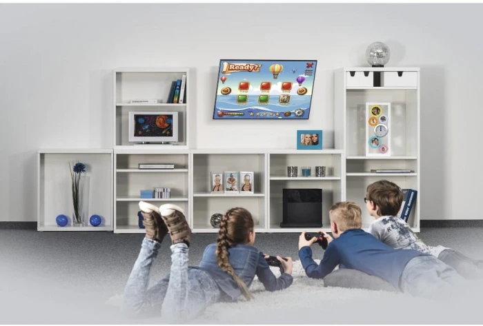 Метална стойка за TV Hama TILT, 165 см (65"), черна
