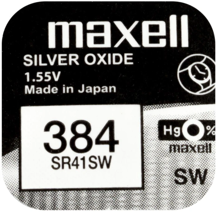 Бутонна батерия MAXELL SR41 SW /384/ AG3   1.55V