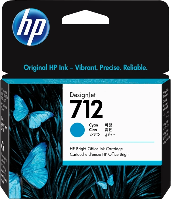 HP 712 29ml Ink Cartridge - Cyan