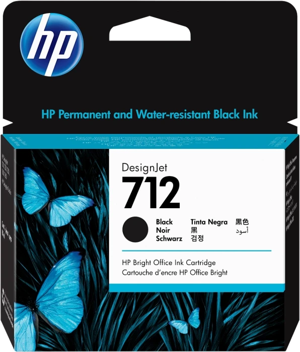 HP 712 80ml Ink Cartridge - Black