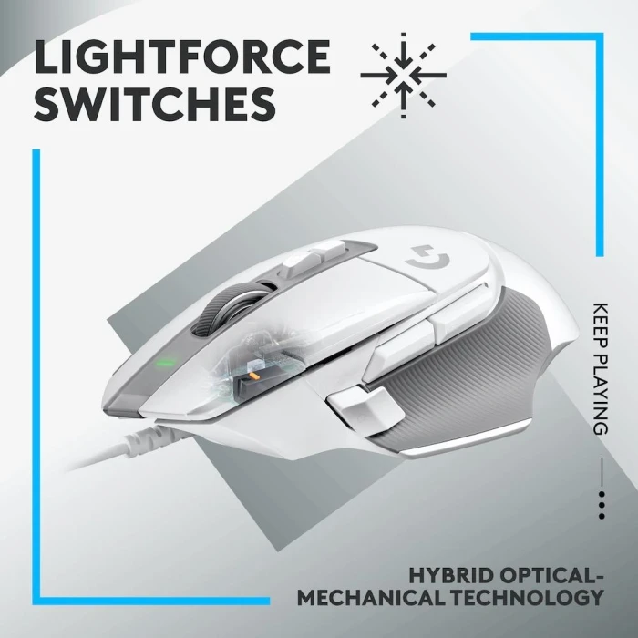 Logitech G502 X Бяла