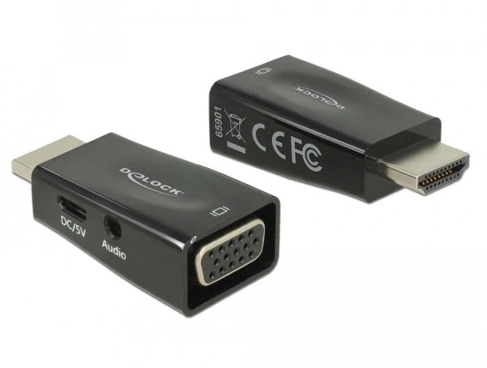 Delock Адаптер HDMI > VGA + Audio