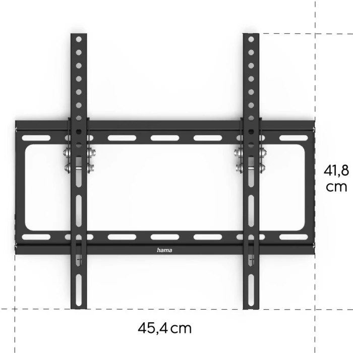 Метална стойка за TV Hama TILT, 165 см (65"), черна