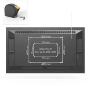 Метална стойка за TV Hama TILT, 165 см (65"), черна