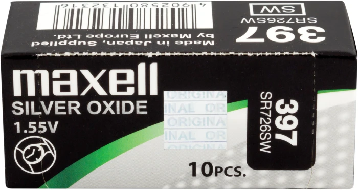 Бутонна батерия MAXELL SR726 SW /AG2/ 397/, 1.55V