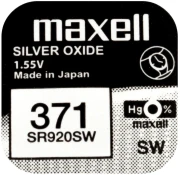 Бутонна батерия MAXELL SR-920 SW /370/371/AG6  1.55V