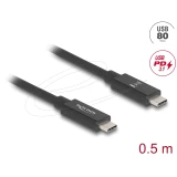 Delock USB-C 80Gbps 240W - 0.5m
