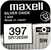 Бутонна батерия MAXELL SR726 SW /AG2/ 397/, 1.55V