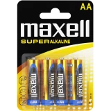 Супералкални батерии  MAXELL LR6 XL /4 бр. в блистер/ 1.5V