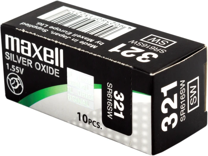 Бутонна батерия MAXELL SR616 SW /321/ 1.55V