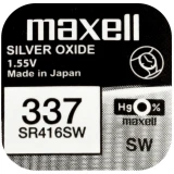 Бутонна батерия MAXELL SR416 SW 1.55V /337/   1.55V
