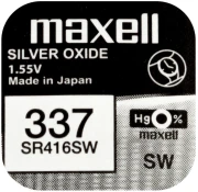 Бутонна батерия MAXELL SR416 SW 1.55V /337/   1.55V