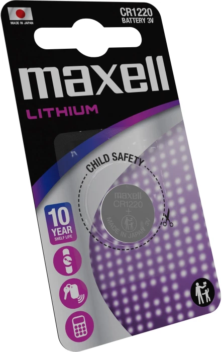 Бутонна батерия литиева MAXELL  CR1220 3V