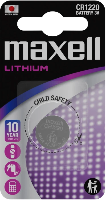 Бутонна батерия литиева MAXELL  CR1220 3V