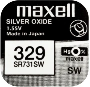 Бутонна батерия MAXELL SR731 SW / 329/, 1.55V