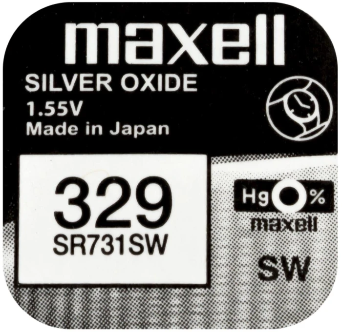 Бутонна батерия MAXELL SR731 SW / 329/, 1.55V