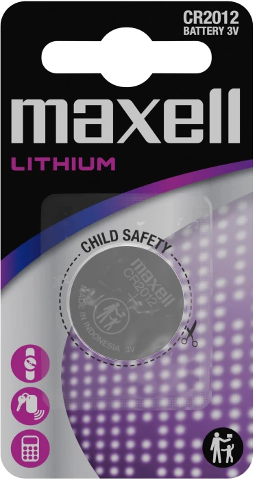 Бутонна батерия литиева MAXELL CR2012 3V