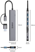 Orico YSA8-U3 USB-A/C 8in1