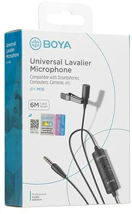 Микрофон брошка BOYA BY-M1S 3.5mm