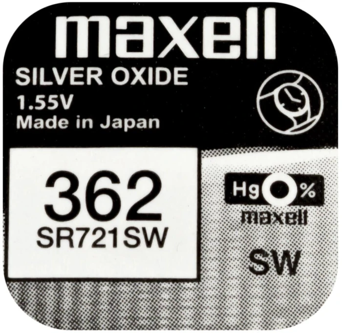 Бутонна батерия MAXELL SR721 SW  AG11/362/ 1.55V
