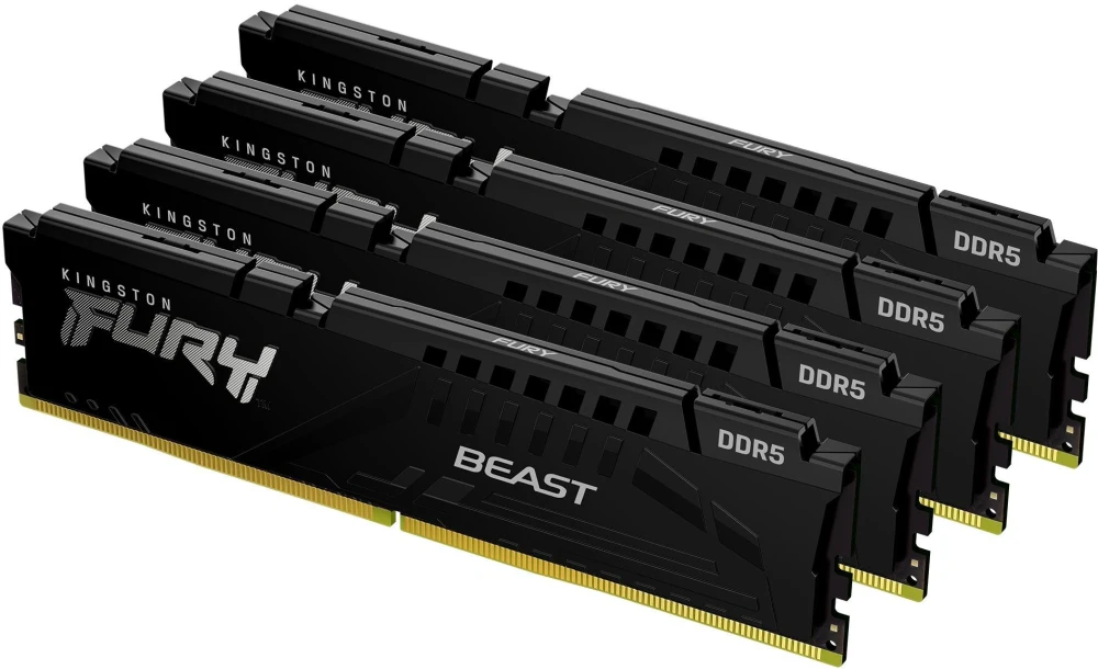 Kingston FURY Beast Black 128GB (4x32GB) DDR5 5600MT/s CL40