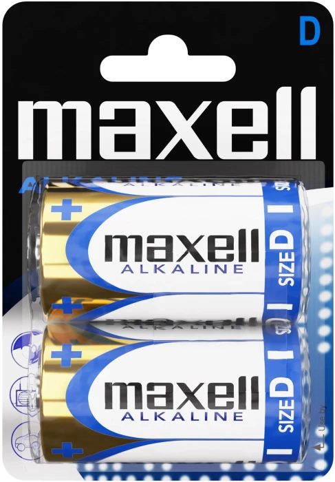 Алкална батерия MAXELL LR20 /2 бр. в опаковка/ 1.5V