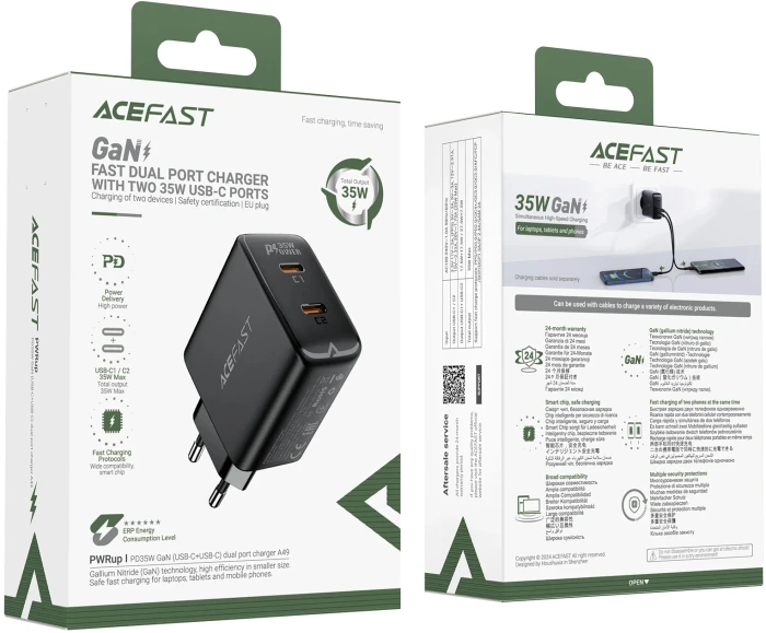 Acefast A49 Wall Charger GaN PD 35W