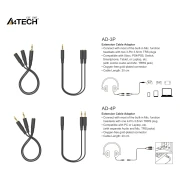 A4Tech 3.5mm 4-pin > 2 х 3.5mm 3-pin